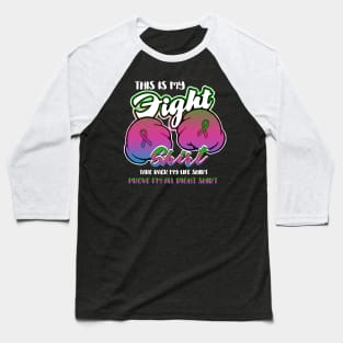 metastatic breast cancer this is my fight shirt Baseball T-Shirt